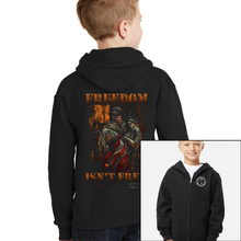 Load image into Gallery viewer, Youth Freedom Isn&#39;t Free - Zip-Up Hoodie
