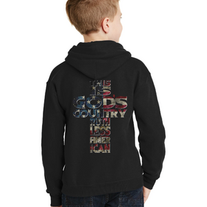 Youth God's Country - Zip-Up Hoodie