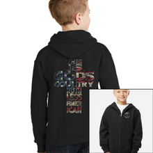 Load image into Gallery viewer, Youth God&#39;s Country - Zip-Up Hoodie
