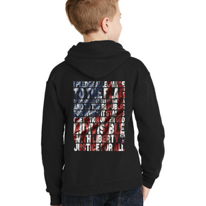 Youth I Pledge Allegiance - American Pullover Hoodie