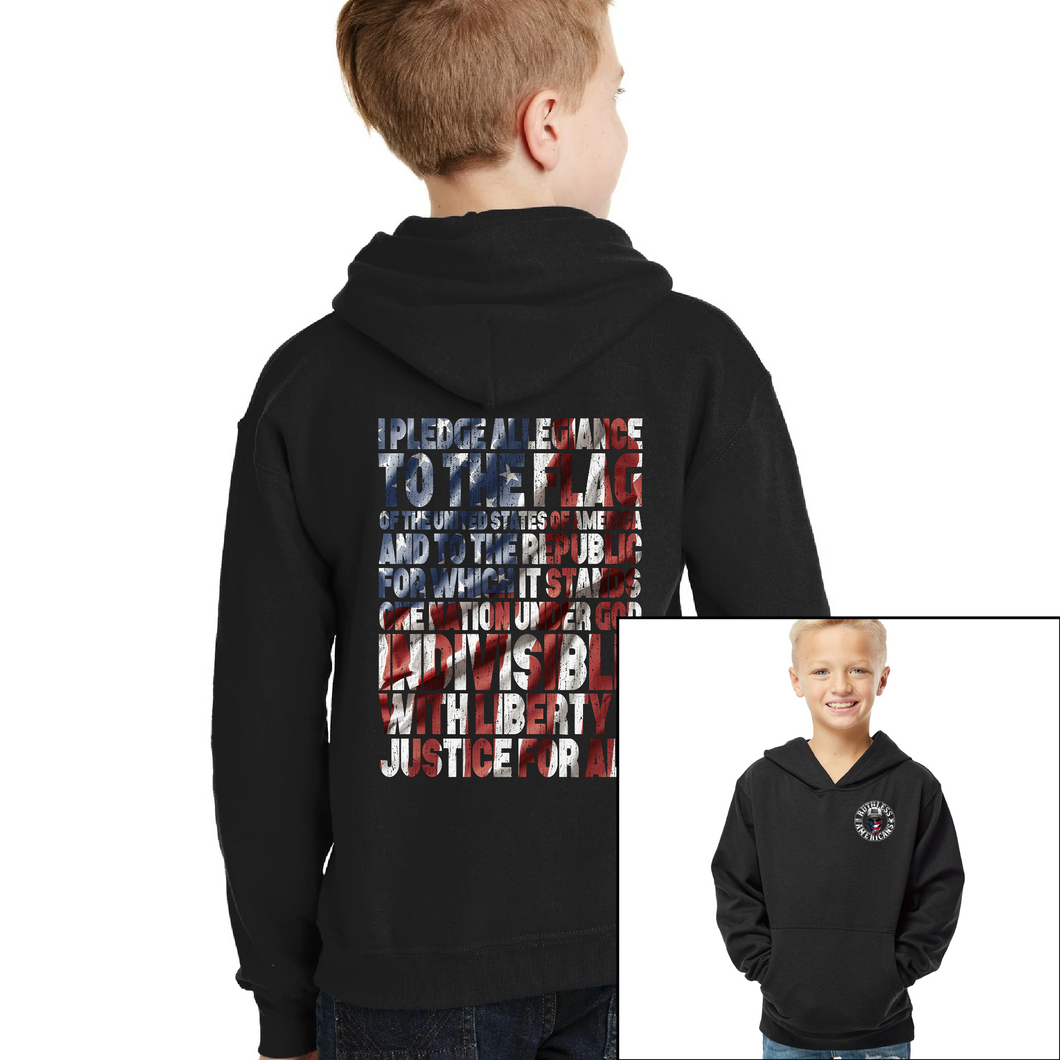 Youth I Pledge Allegiance - American Pullover Hoodie