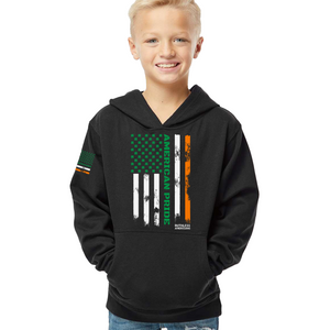 Youth Irish Clover Flag - Pullover Hoodie