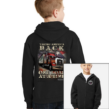 Load image into Gallery viewer, Youth One Load At A Time - Zip-Up Hoodie
