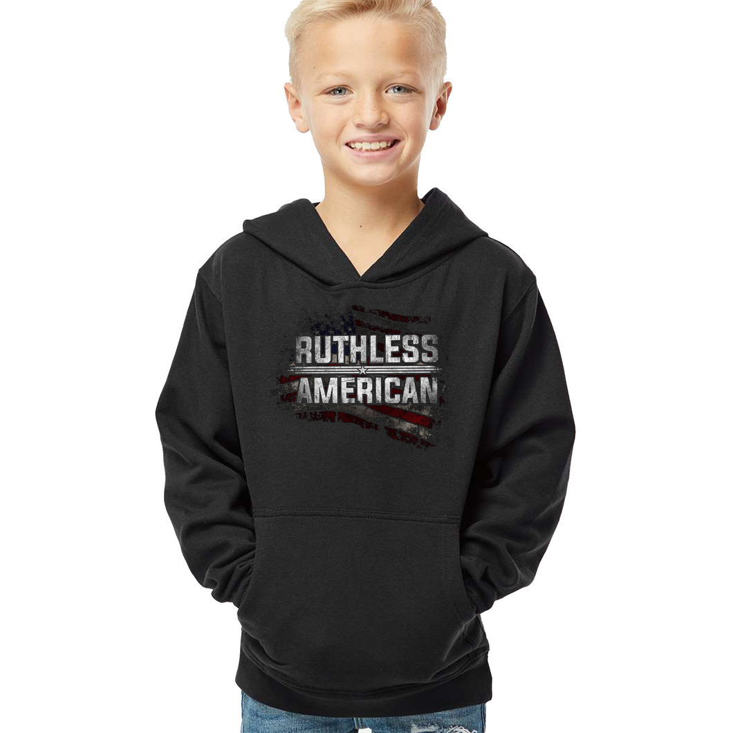 Youth Ruthless American Flag - Pullover Hoodie
