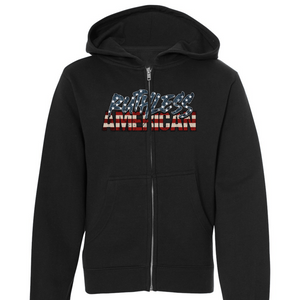Youth Ruthless American Girl - Zip-Up Hoodie