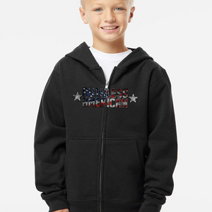 Youth Ruthless American Two Star - Zip-Up Hoodie