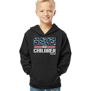 Youth Save Our Children Red White & Blue - Pullover Hoodie