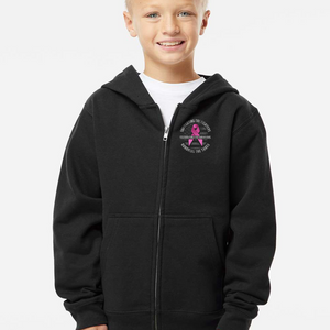 Youth Supporting The Fighters - Zip-Up Hoodie