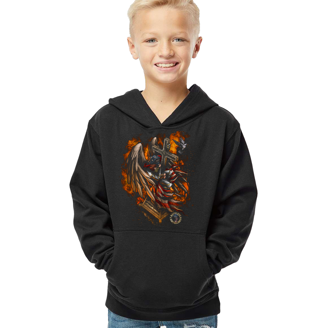 Youth The Guardian Angel 2 - Front Only - Pullover Hoodie
