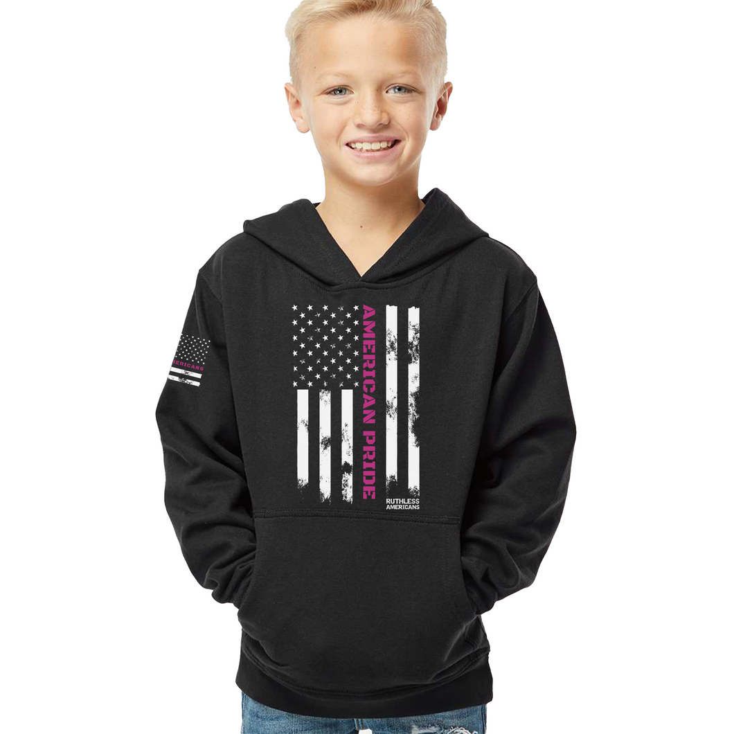 Youth Thin Pink Line - Pullover Hoodie