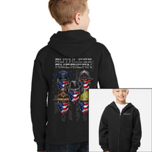 Load image into Gallery viewer, Youth Tribute - Cowboy Original - Zip-Up Hoodie
