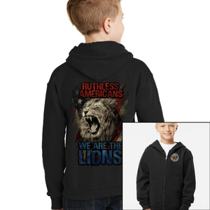Youth We Are The Lions - Zip-Up Hoodie