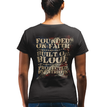Load image into Gallery viewer, Women&#39;s Protected By Patriots - V-Neck
