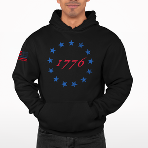 1776 Red & Blue - Pullover Hoodie