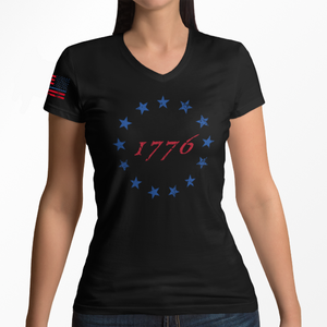 Women's 1776 Red & Blue - V-Neck