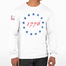 Load image into Gallery viewer, 1776 Red &amp; Blue - L/S Tee
