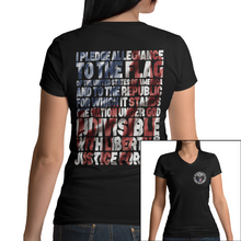 Load image into Gallery viewer, Women&#39;s I Pledge Allegiance - V-Neck American
