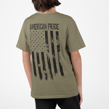 Load image into Gallery viewer, Youth American Pride Military Green - S/S Tee
