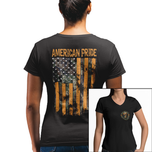 Women's American Pride Camouflage - V-Neck