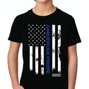 Youth Thin Blue Line - S/S Tee