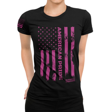 Load image into Gallery viewer, Women&#39;s American Pride Tactical Colored Flag - S/S Tee
