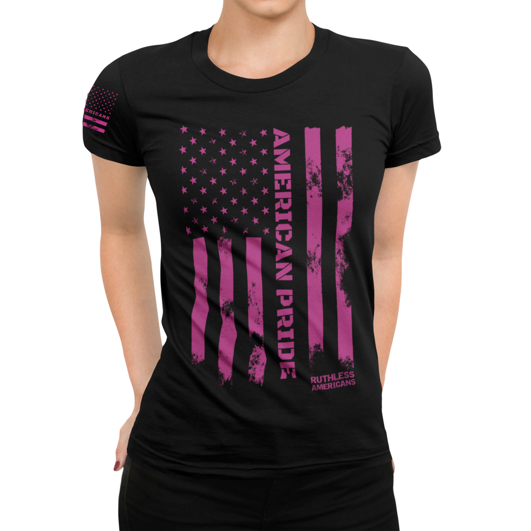 Women's American Pride Tactical Colored Flag - S/S Tee