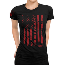 Load image into Gallery viewer, Women&#39;s American Pride Tactical Colored Flag - S/S Tee
