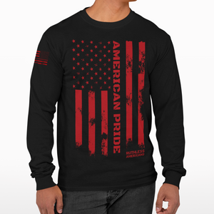 American Pride Tactical Colored Flag - L/S Tee
