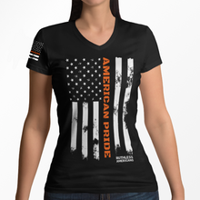 Load image into Gallery viewer, Women&#39;s Thin Orange Line - V-Neck
