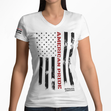 Load image into Gallery viewer, Women&#39;s Thin Red Line - V-Neck
