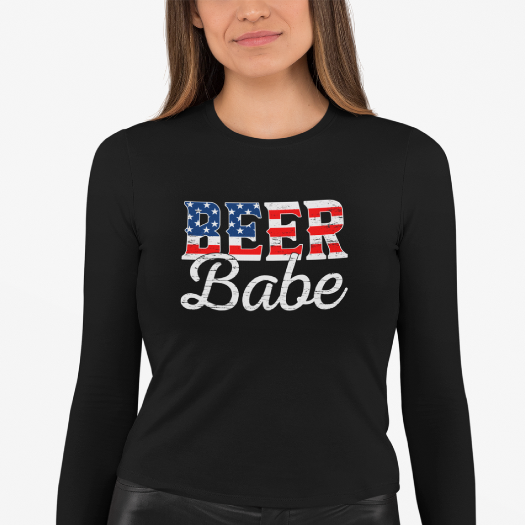 Women's Beer Babe - L/S Tee