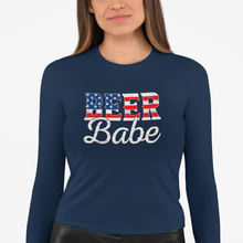 Load image into Gallery viewer, Women&#39;s Beer Babe - L/S Tee
