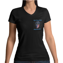 Load image into Gallery viewer, Women&#39;s Blessed Are The Peacemakers - P.D. - V-Neck
