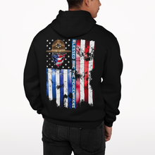 Load image into Gallery viewer, Blessed Are The Peacemakers - Sheriff - Premium Zip-Up Hoodie
