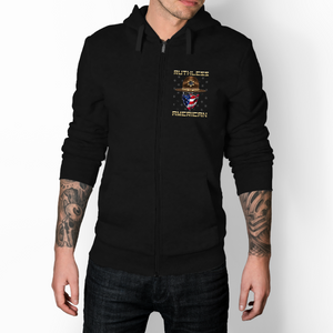 Blessed Are The Peacemakers - Sheriff - Premium Zip-Up Hoodie