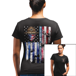 Women's Blessed Are The Peacemakers - Sheriff - S/S Tee