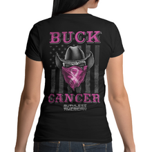 Load image into Gallery viewer, Women&#39;s Buck Cancer Bandit - Cowgirl - V-Neck
