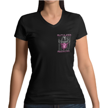 Load image into Gallery viewer, Women&#39;s Buck Cancer Bandit - Cowgirl - V-Neck
