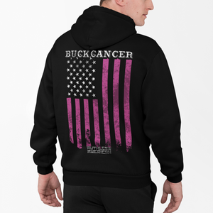 Buck Cancer Flag - Zip-Up Hoodie