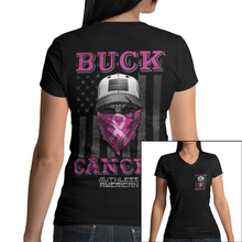 Load image into Gallery viewer, Women&#39;s Buck Cancer Bandit - V-Neck

