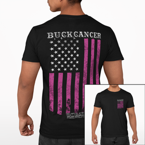 Buck Cancer Flag - S/S Tee
