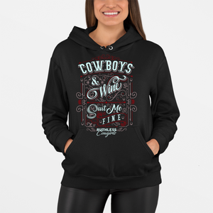 Women's Cowboys & Wine - Pullover Hoodie