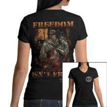 Load image into Gallery viewer, Women&#39;s Freedom Isn&#39;t Free - V-Neck
