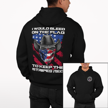 Load image into Gallery viewer, Keep The Stripes Red - Cowboy - Pullover Hoodie
