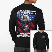 Load image into Gallery viewer, Keep The Stripes Red - L/S Tee
