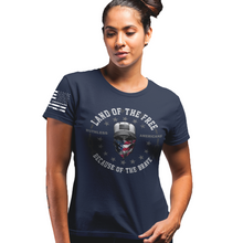 Load image into Gallery viewer, Women&#39;s Land of The Free - Front Only - S/S Tee
