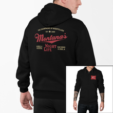 Load image into Gallery viewer, Montana&#39;s Night Life (High Life) - Zip-Up Hoodie
