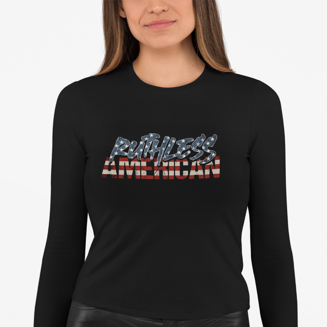 Women's Ruthless American Girl - L/S Tee