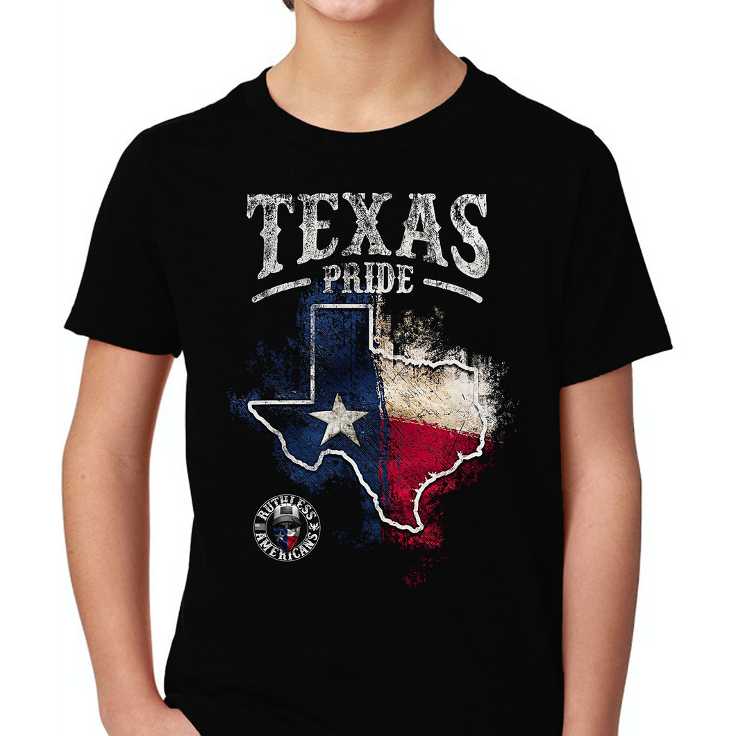 Youth Texas Pride Front Only - S/S Tee