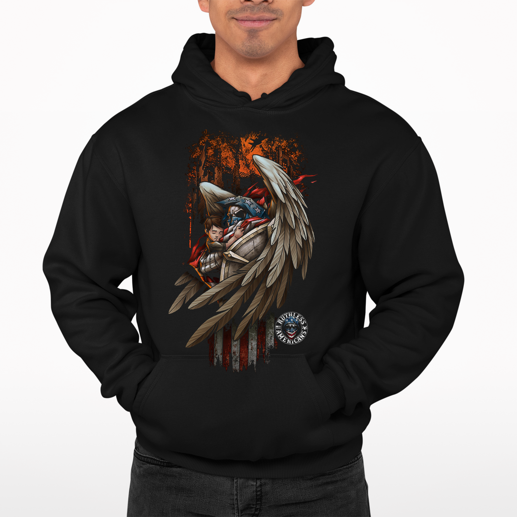 The Guardian Angel - Front Only - Pullover Hoodie